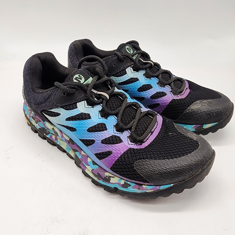 Merrell Antora 2 Trail Running Shoes Womens 7 Black Multi Hiking Goretex Outdoor
